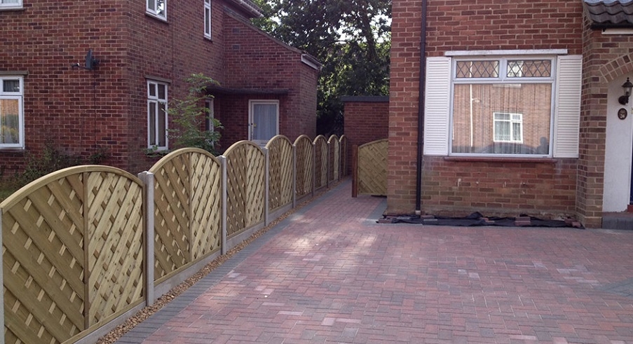 A fence erected by Knights Paving and Landscaping