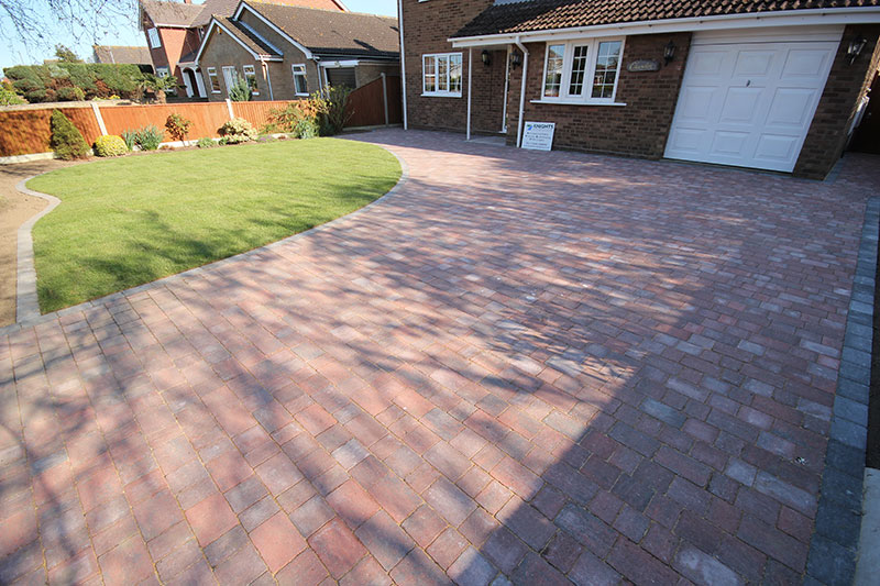 Block paving driveway