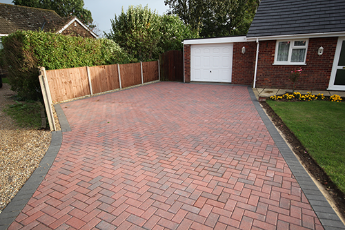 Brickweave driveway installation