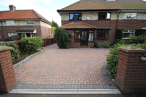 Brickweave driveway paving