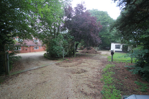 Entrance driveway